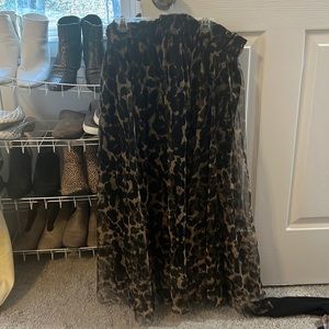 Leopard print skirt